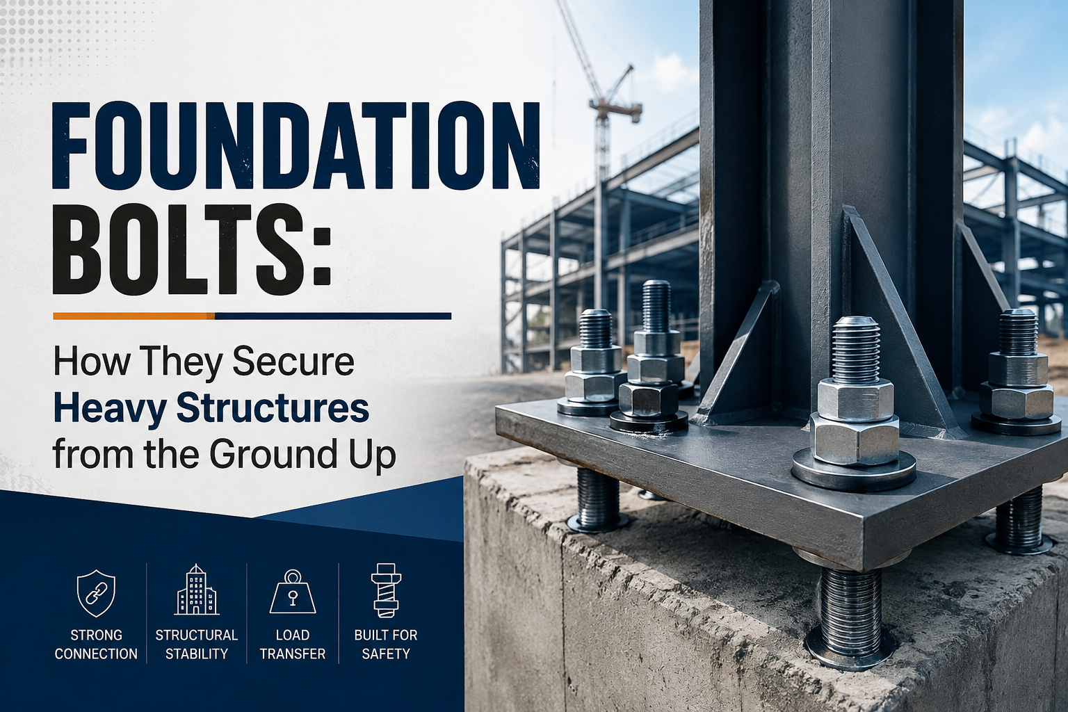 Foundation Bolts: How They Secure Heavy Structures from the Ground Up